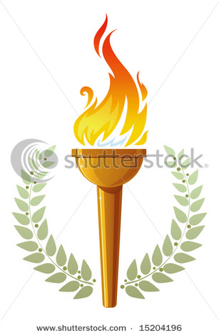 burning torch